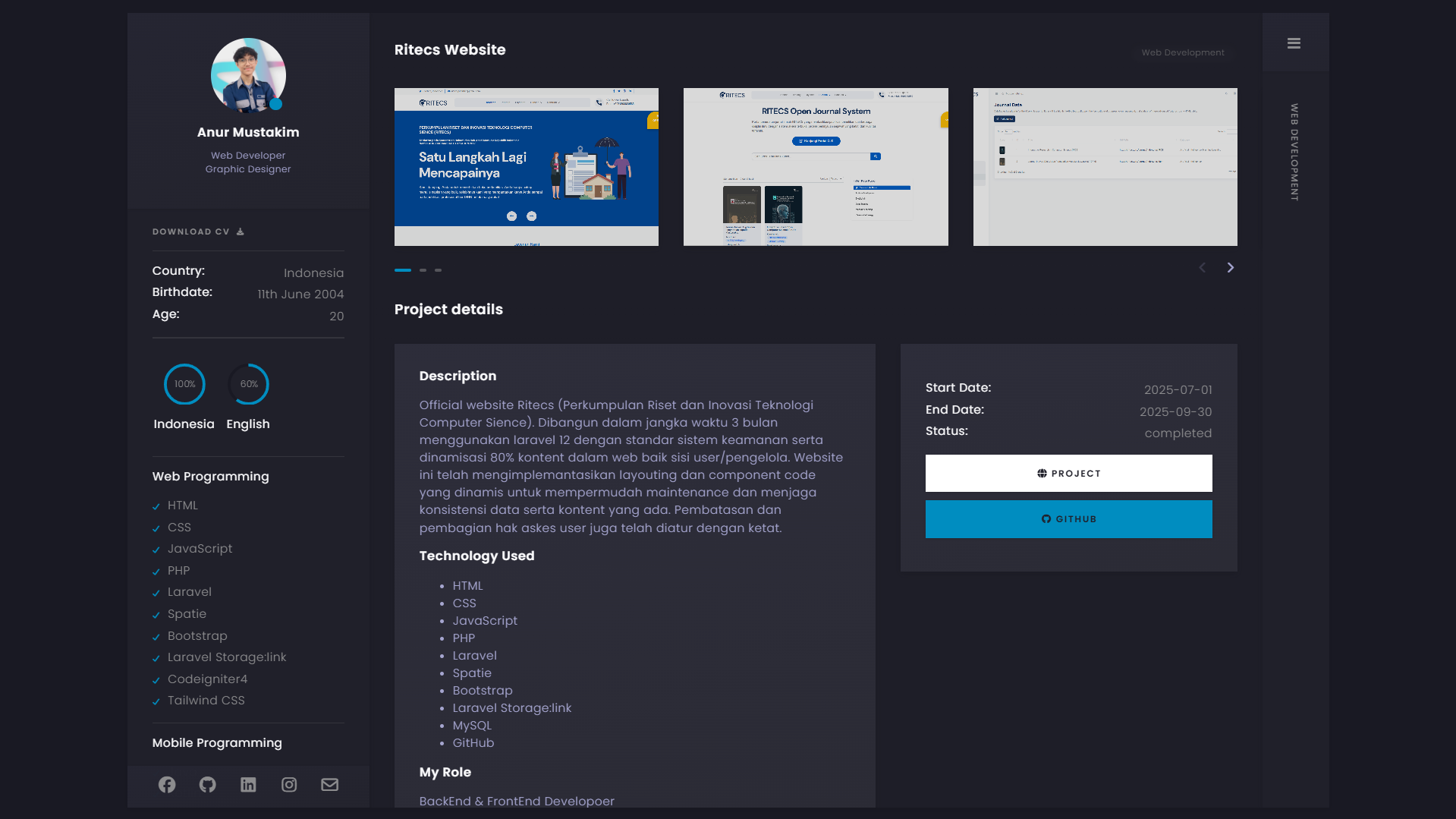 ALLEND Portofolio Website